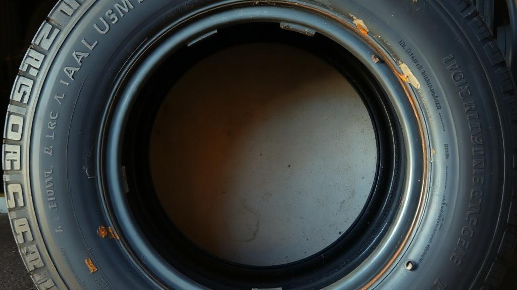 Pneu présentant une usure irrégulière sur le flanc intérieur