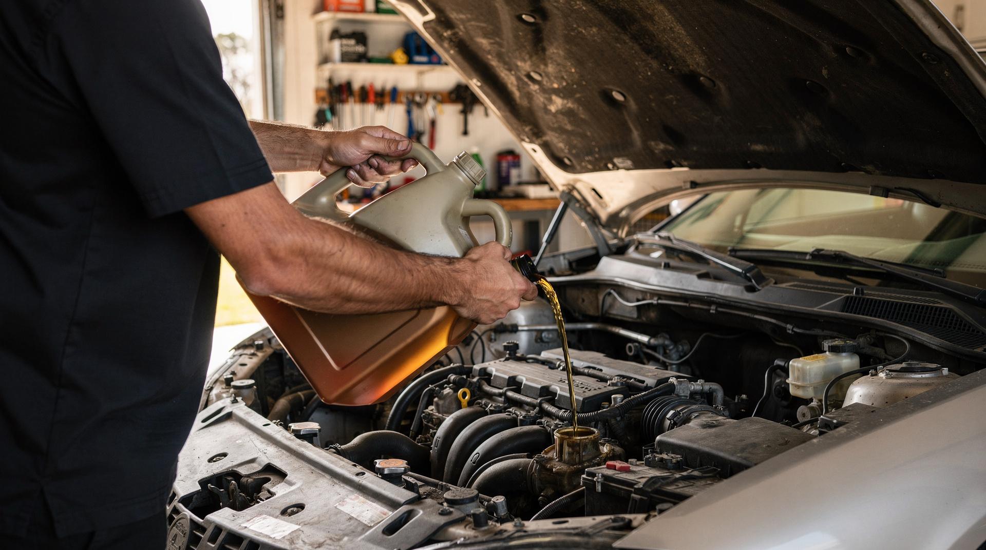 Vidange d'huile moteur sur une Peugeot avec moteur PureTech essence